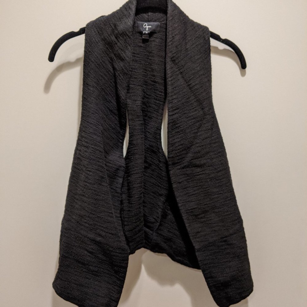 Black Knit Aqua Racerback Vest